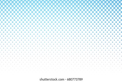 Light Pink, Blue vector red pattern of geometric circles, shapes. Colorful mosaic banner. Geometric background with colored disks.