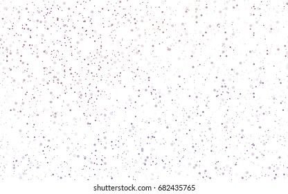Light Pink, Blue vector red banner with set of circles, dots. Donuts Background. Creative Design Template. Technological halftone illustration.