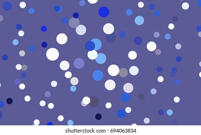 Light Pink, Blue vector red banner with set of circles, dots. Donuts Background. Creative Design Template. Technological halftone illustration.