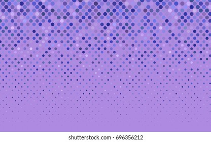 Light Pink, Blue vector red pattern of geometric circles, shapes. Colorful mosaic banner. Geometric background with colored disks.
