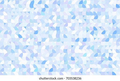 Light Pink, Blue vector red pattern of geometric circles, shapes. Colorful mosaic banner. Geometric background with colored disks.