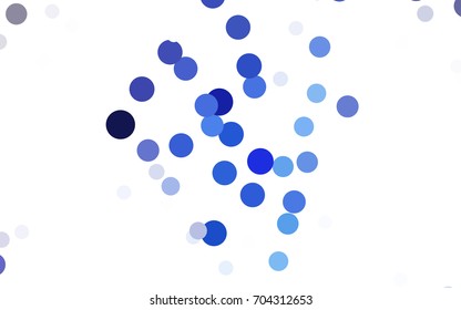 Light Pink, Blue vector red banner with set of circles, dots. Donuts Background. Creative Design Template. Technological halftone illustration.