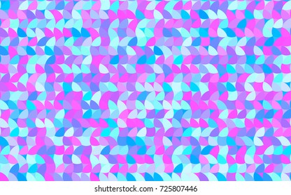 Light Pink, Blue vector red pattern of geometric circles, shapes. Colorful mosaic banner. Geometric background with colored disks.