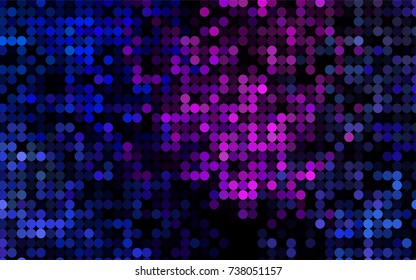 Light Pink, Blue vector red pattern of geometric circles, shapes. Colorful mosaic banner. Geometric background with colored disks.