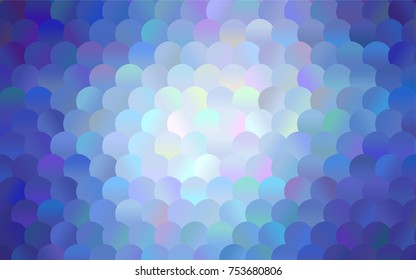 Light Pink, Blue vector red pattern of geometric circles, shapes. Colorful mosaic banner. Geometric background with colored disks.