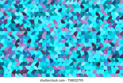 Light Pink, Blue vector red banner with set of circles, dots. Donuts Background. Creative Design Template. Technological halftone illustration.