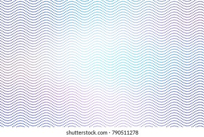 Light Pink, Blue vector red pattern of geometric circles, shapes. Colorful mosaic banner. Geometric background with colored disks.