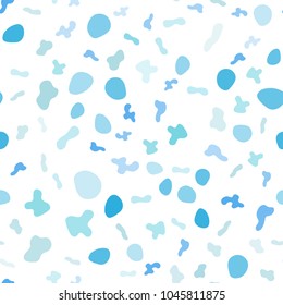 Light Pink, Blue vector seamless pattern with lines, ovals. Geometric illustration in marble style with gradient.  Pattern for design of fabric, wallpapers.