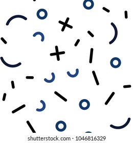Light Pink, Blue vector seamless texture with elements of lines. Trendy seamless illustration with abstract lines. Pattern for design of fabric, wallpapers.