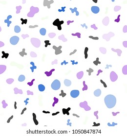 Light Pink, Blue vector seamless template with abstract circles. Brand-new colored illustration in marble style. Template for business cards, websites.