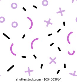 Light Pink, Blue vector seamless template with geometric lines. Trendy seamless illustration with abstract lines. Pattern for trendy fabric, wallpapers.