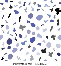 Light Pink, Blue vector seamless background with bent ribbons. Blurred geometric sample with gradient bubbles.  The elegant pattern for brand book.