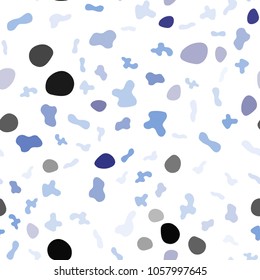 Light Pink, Blue vector seamless template with liquid shapes. Colorful illustration in abstract marble style with gradient. Marble style for your business design.
