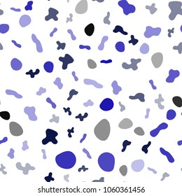 Light Pink, Blue vector seamless template with liquid shapes. An elegant bright illustration with gradient. A new texture for your  ad, booklets, leaflets.