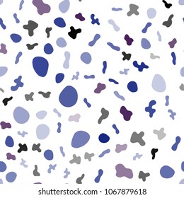 Light Pink, Blue vector seamless pattern with liquid shapes. An elegant bright illustration with gradient. A completely new template for your business design.