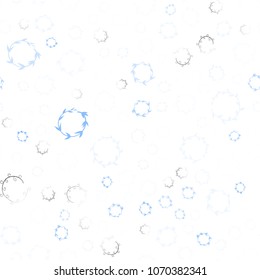 Light Pink, Blue vector seamless  backdrop with dots. Blurred decorative design in abstract style with bubbles. Beautiful design for your business advert.