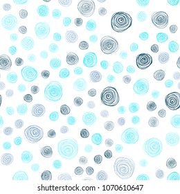 Light Pink, Blue vector seamless doodle bright template. Brand-new colored illustration in blurry style with flowers. Pattern for wallpapers and coloring books.