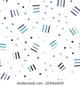 Light Pink, Blue vector seamless template with geometric lines. Trendy seamless illustration with abstract lines. Pattern for design of fabric, wallpapers.