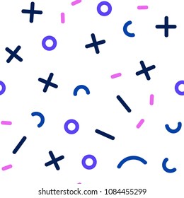 Light Pink, Blue vector seamless template with geometric lines. Seamless gradient abstract lines on white background. Pattern for design of window blinds, curtains.
