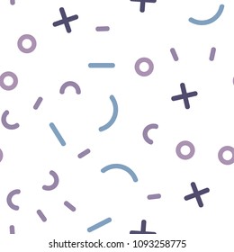 Light Pink, Blue vector seamless pattern with abstract lines. Decorative abstract design of repeating lines, circles. Trendy design for wallpaper, fabric makers.
