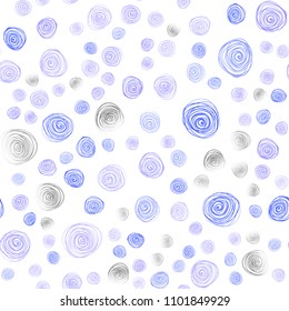 Light Pink, Blue vector seamless abstract doodle background. Modern geometrical abstract illustration with flowers. A new texture for your design.
