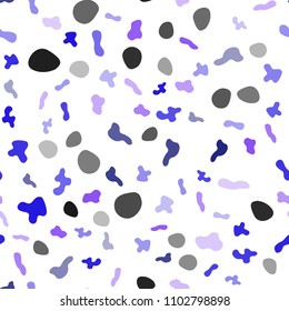 Light Pink, Blue vector seamless pattern with bent ribbons. A vague circumflex abstract illustration with gradient. A new texture for your  ad, booklets, leaflets.