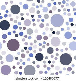 Light Pink, Blue vector seamless texture with disks. Beautiful colored illustration with blurred circles in nature style. Pattern can be used for beautiful websites.