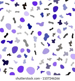 Light Pink, Blue vector seamless pattern with lamp shapes. Shining illustration, which consist of blurred lines, circles. A completely new template for your business design.