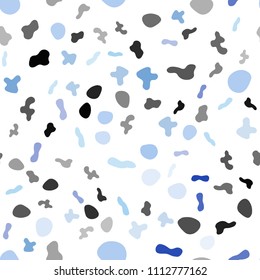 Light Pink, Blue vector seamless pattern with lava shapes. A completely new color illustration in marble style. New composition for your brand book.