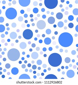 Light Pink, Blue vector seamless cover with spots. Abstract illustration with colored bubbles in nature style. Beautiful design for your business advert.