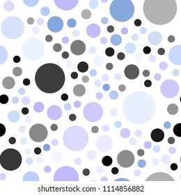 Light Pink, Blue vector seamless background with bubbles. Glitter abstract illustration with blurred drops of rain. Pattern can be used for ads, leaflets.