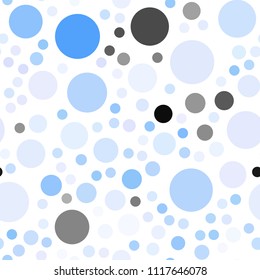 Light Pink, Blue vector seamless layout with circle shapes. Illustration with set of shining colorful abstract circles. Beautiful design for your business advert.