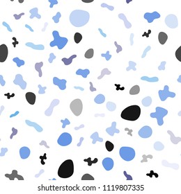 Light Pink, Blue vector seamless template with abstract circles. Creative geometric illustration in marble style with gradient. The best blurred design for your business.