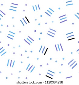 Light Pink, Blue vector seamless pattern with abstract lines. Trendy seamless illustration with abstract lines. Pattern for design of window blinds, curtains.