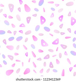 Light Pink, Blue vector seamless cover in polygonal style with circles. Circles, lines on abstract background with colorful gradient. Modern template for your landing page.