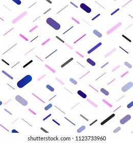 Light Pink, Blue vector seamless pattern with narrow lines. Lines on blurred abstract background with gradient. Best design for your ad, poster, banner.