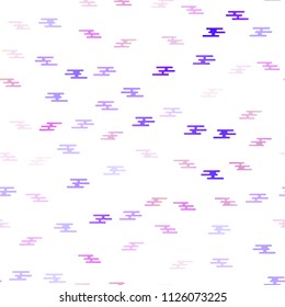 Light Pink, Blue vector seamless template with repeated sticks. Shining colored illustration with narrow lines. The pattern can be used for busines ad, booklets, leaflets