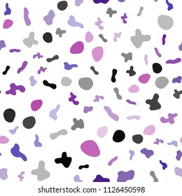 Light Pink, Blue vector seamless background with bubble shapes. Blurred geometric sample with gradient bubbles.  Marble style for your business design.