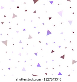 Light Pink, Blue vector seamless pattern in polygonal style. Beautiful illustration with triangles in nature style. Pattern for busines ad, booklets, leaflets