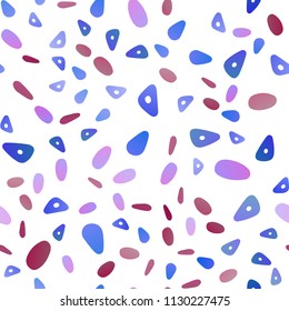 Light Pink, Blue vector seamless template with crystals, circles. Circles, lines on abstract background with colorful gradient. Modern template for your landing page.