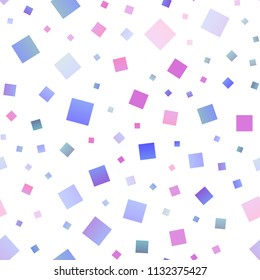 Light Pink, Blue vector seamless texture in rectangular style. Beautiful illustration with rectangles and squares. Pattern can be used for websites.