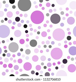 Light Pink, Blue vector seamless template with circles. Beautiful colored illustration with blurred circles in nature style. Beautiful design for your business advert.