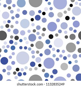 Light Pink, Blue vector seamless pattern with spheres. Modern abstract illustration with colorful water drops. Pattern can be used for beautiful websites.