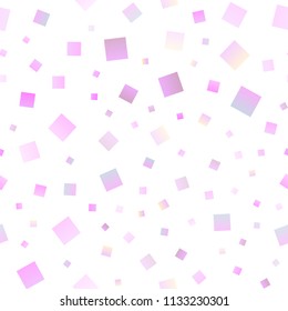 Light Pink, Blue vector seamless template with crystals, rectangles. Beautiful illustration with rectangles and squares. Pattern for busines ad, booklets, leaflets
