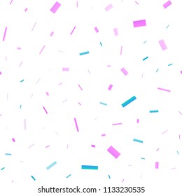 Light Pink, Blue vector seamless template with crystals, rectangles. Decorative design in abstract style with rectangles. Pattern can be used for websites.