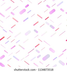 Light Pink, Blue vector seamless layout with flat lines. Decorative shining illustration with lines on abstract template. Smart design for your business advert.