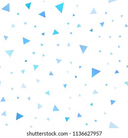Light Pink, Blue vector seamless background with triangles. Decorative design in abstract style with triangles. The template can be used as a background.