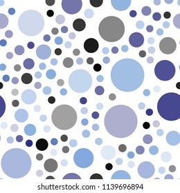 Light Pink, Blue vector seamless background with bubbles. Glitter abstract illustration with blurred drops of rain. Beautiful design for your business advert.