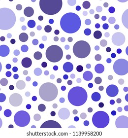 Light Pink, Blue vector seamless pattern with spheres. Abstract illustration with colored bubbles in nature style. Pattern can be used for futuristic ad, booklets.