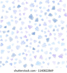 Light Pink, Blue vector seamless background with straight lines. Glitter abstract illustration with colored sticks. Smart design for your business advert.